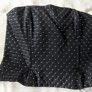 Scott McClintock Strapless Top silver glitter